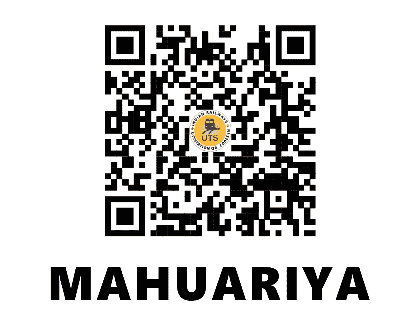 UTS QR Code for MAHUARIYA - MXY - EC (UTTAR PRADESH)